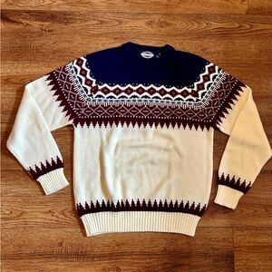 VINTAGE Classic Nordic Pattern Crewneck Sweater